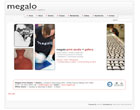 Megalo Print Studio + Gallery website